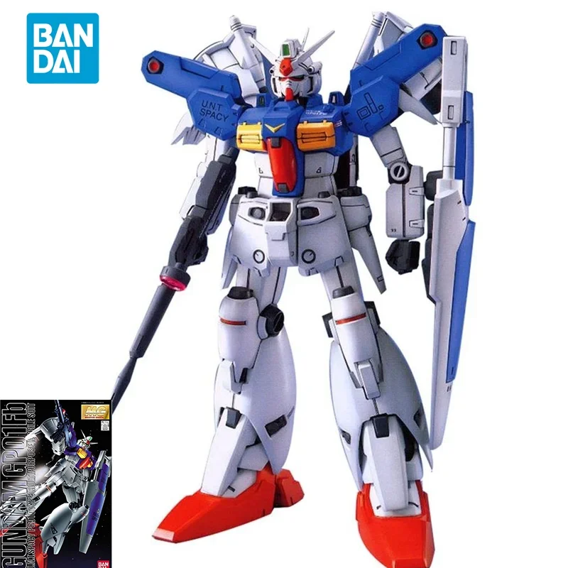 

Bandai Original GUNDAM Anime Model MG 1/100 GUNDAM GP01FB ZEPHYRANTHES Action Figure Assembly Model Toys Gifts for Children