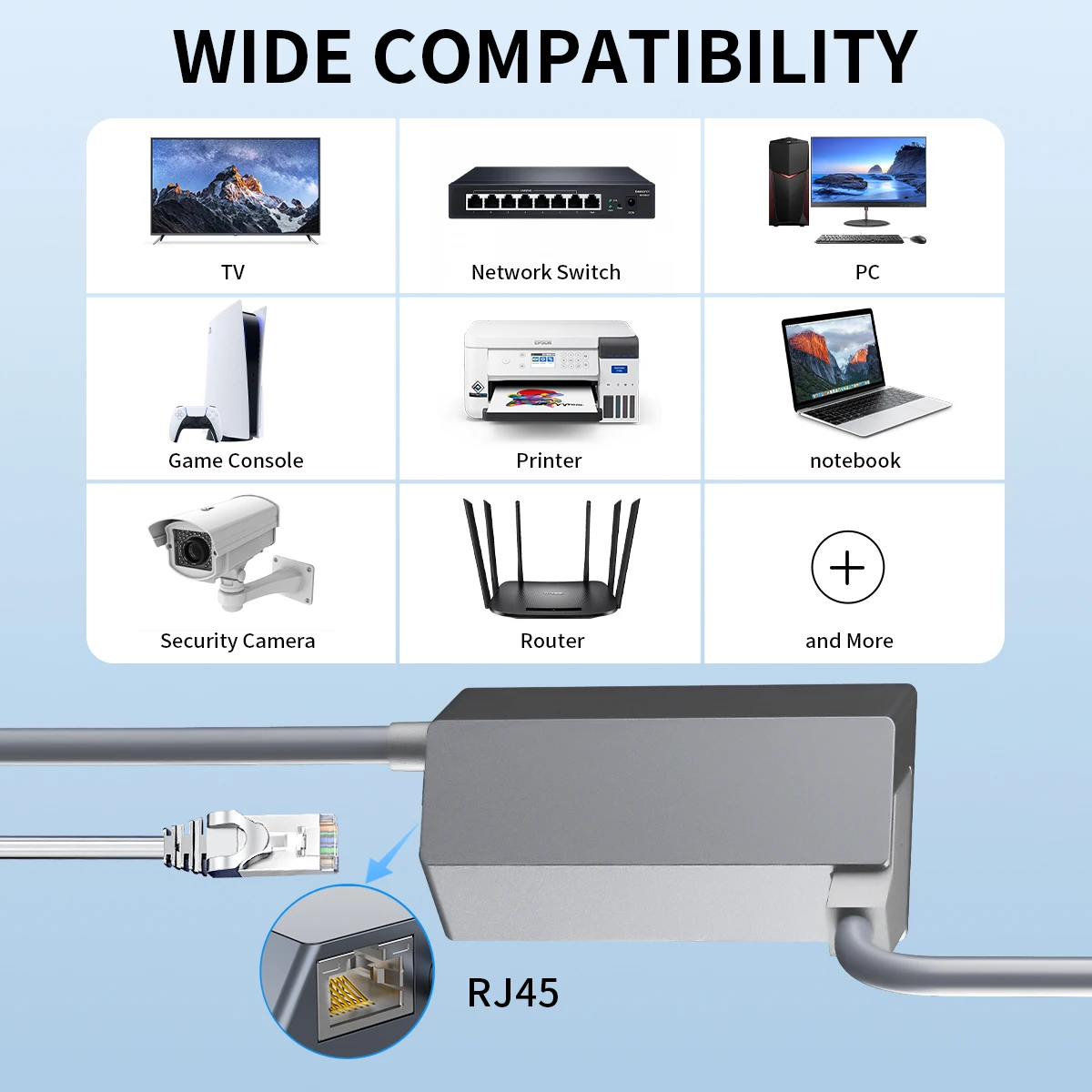 Imagem -04 - Adaptador Ethernet Starlink Satellite Internet v2 para Antena Retangular Gen2adaptador Ethernet Starlink para Antena Parabólica Satélite