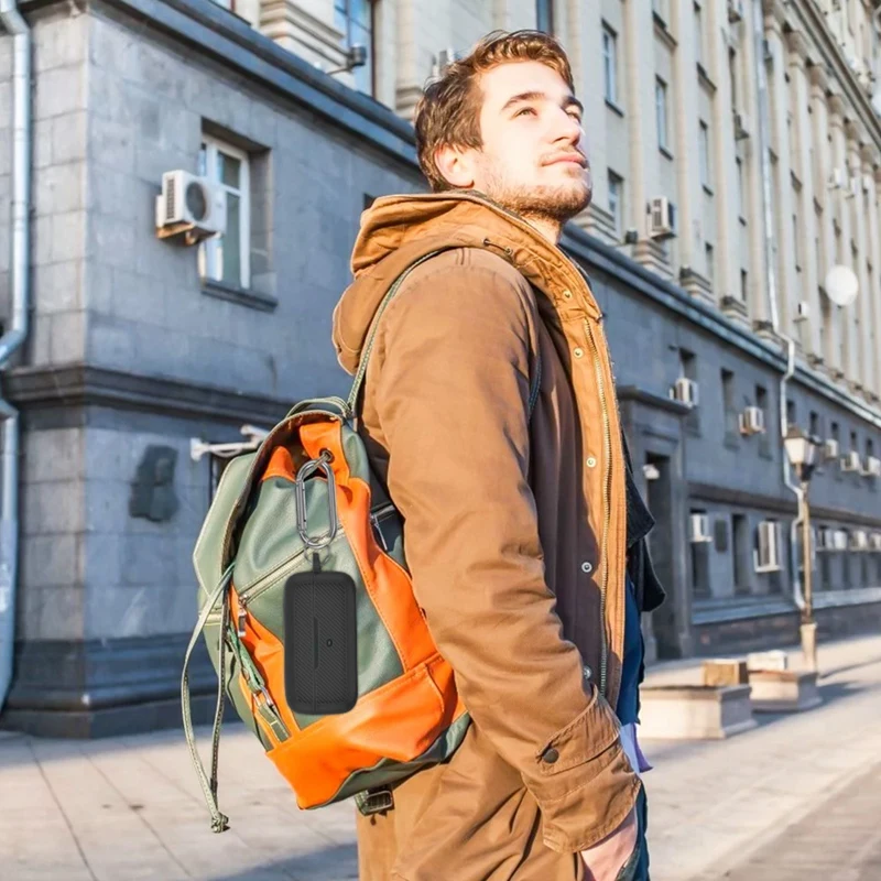 Silicone Case For Earfun Air Pro 3 Shockproof Silicone Wireless Blue Tooth Headphone Protective Cover With Hook Durable Blue