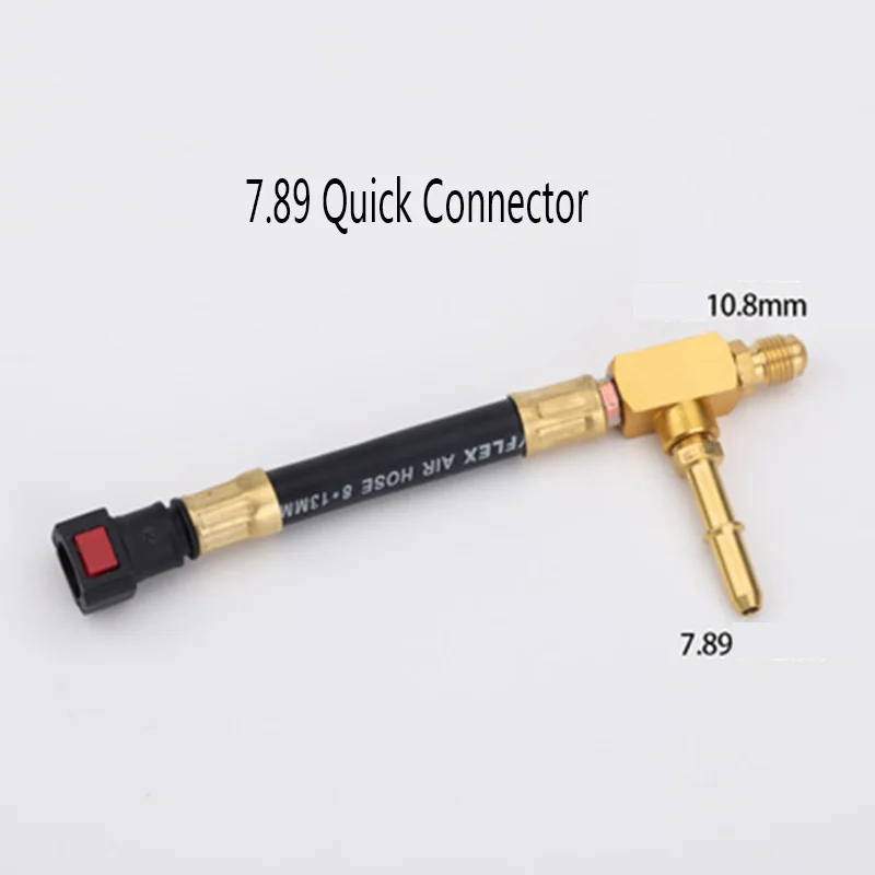 1Pcs Automobile Fuel Pressure Gauge, Injection Fuel Pressure Gauge Connector, Quick Connector For Auto Repair Detector