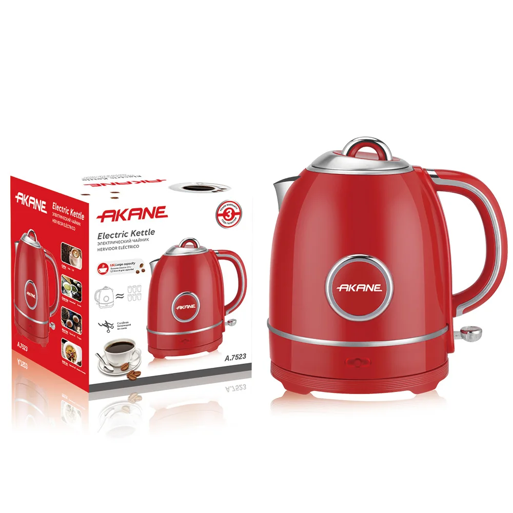 EU Plug 1.5L Large Capacity Electric Kettle Household  Multifunctional Double-layer Anti-dry-boiling Kettle Kitchen gadgets