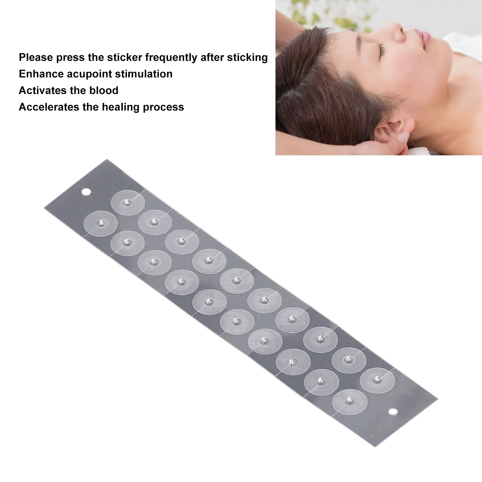 100pcs Ear Bead Patch Auriculotherapy Breathable Acupressure Ear Press Bead Patch Sticker Massage Patch