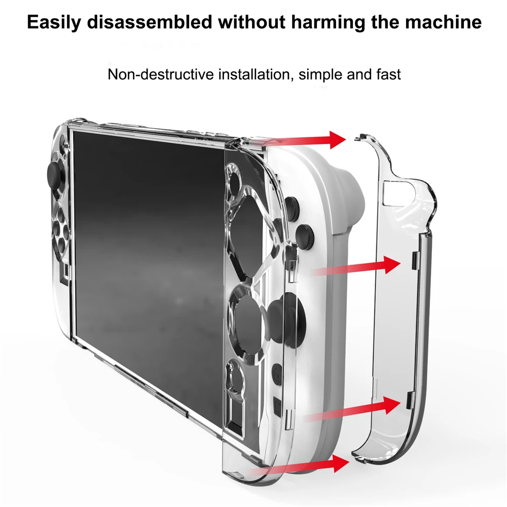 

For NS 2 Transparent Protective Case Anti-Scratch PC Hard Shell Skin Case Cover for Switch 2 Gaming Console Accessories