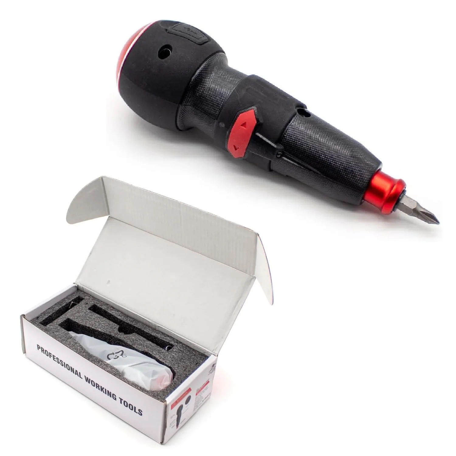 Cordless Electric Screwdriver Set, Rechargeable Power Screwdriver, 3N.m 10N.m Max, Type-C Charging, LED Light, Electronics DIY