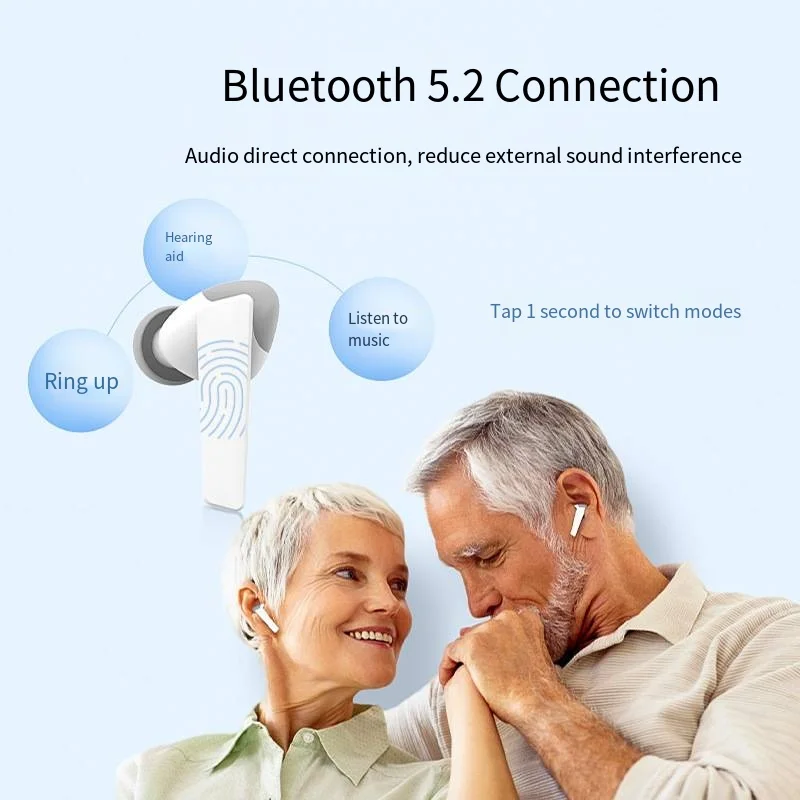 Слуховой аппарат Bluetooth, перезаряжаемый слуховой аппарат, 11-канальный мини-беспроводной цифровой ушной аппарат, интеллектуальное шумоподавление audifonos