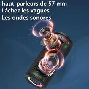 Zealot S51 Pro 40Wワイヤレススピーカー、屋外ポータブルサブウーファースピーカー、防水IPX 6、デュアルペアリング、5200MAHバッテリー。 8 Best Sales Zealot S -№8