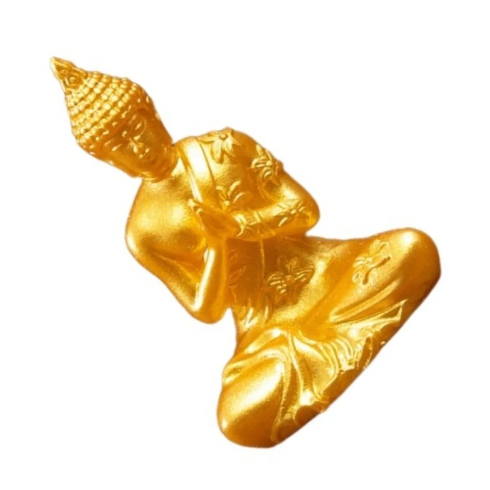 Spiritual Home Ornament Golden Buddha Statue For Special Occasion Gifts Sturdy Long Lasting Build Artistic Elegant Design