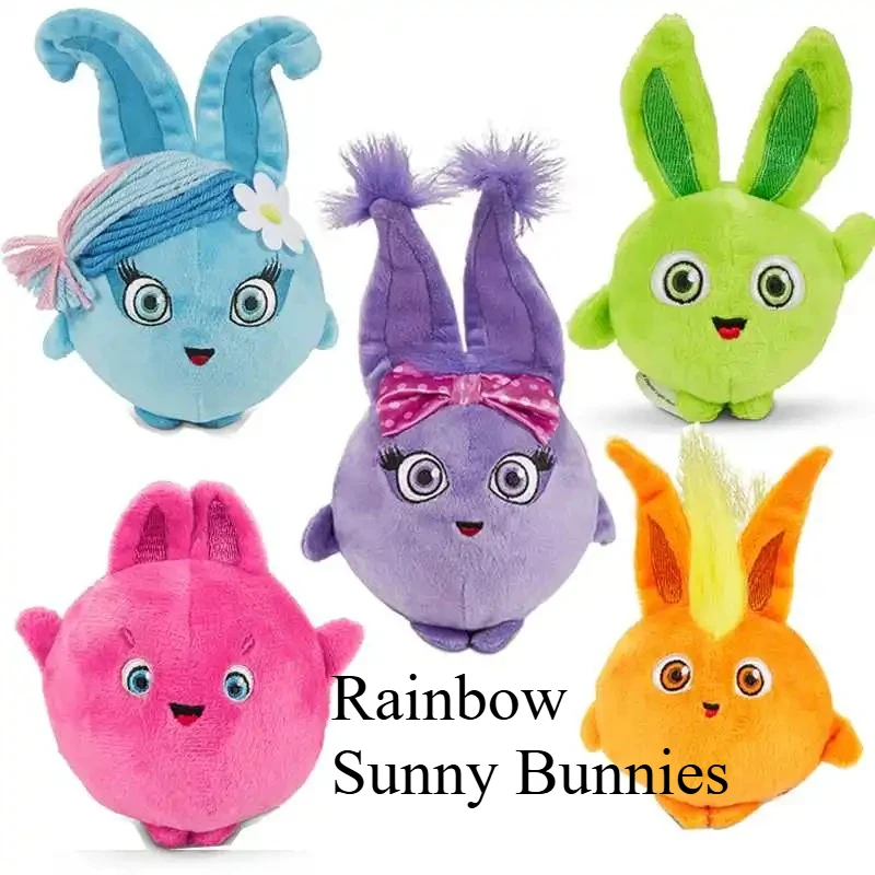 

Anime Lovely Rainbow Sunny Bunnies Stuffed Doll Cartoon Movie Rabbit Plush Toys For Baby Plush Doll Girls Boys Children's Gift