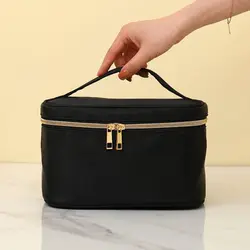 Borsa da viaggio multifunzionale per il trucco nuova borsa da toilette impermeabile portatile ad alta capacità con borsa per cosmetici con manico