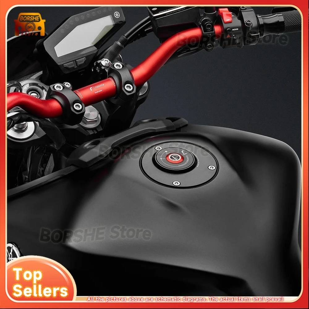 2026 مناسبة لياماها MT09 MT09SP 2013-2023 التصنيع باستخدام الحاسب الآلي الإفراج السريع غطاء خزان الوقود مكافحة سرقة غطاء R