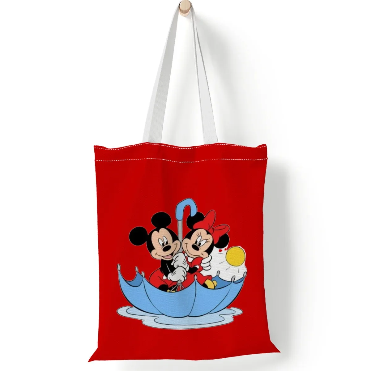 Disney Mickey Mouse canvas draagtas Grote capaciteit boodschappentassen Tote Bags Anime Minnie Mouse Dames canvas handtassen Meisjes cadeau