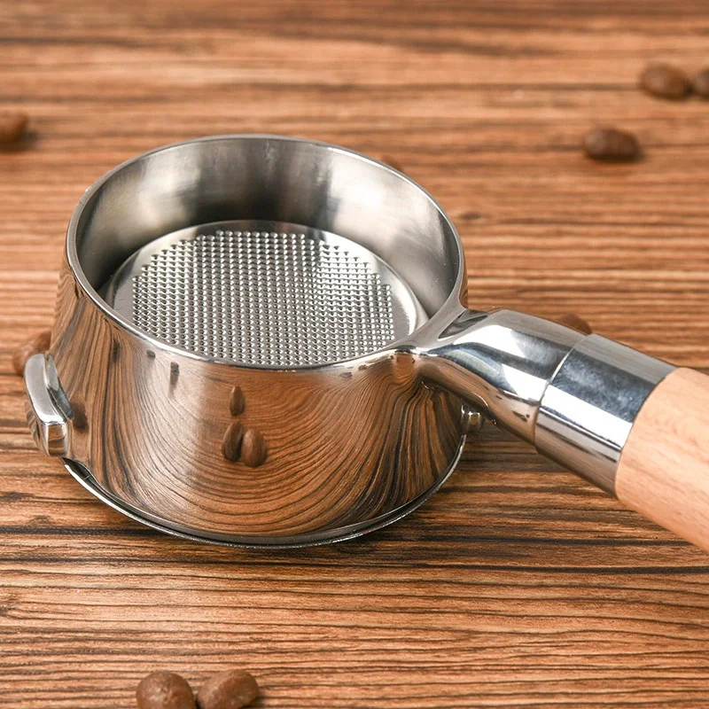 gaggia-classic-コーヒーマシン用、304-ステンレス鋼底なしポルタフィルターヘッド、加圧-58mm-フィルターバスケットバリスタツール