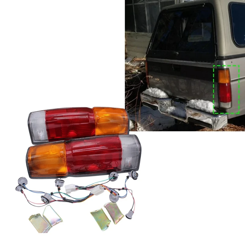 Car Rear Taillight Housing Rear Brake Lights Shell NI2800103 NI2801103 For Nissan D21 Pickup 1986-1994