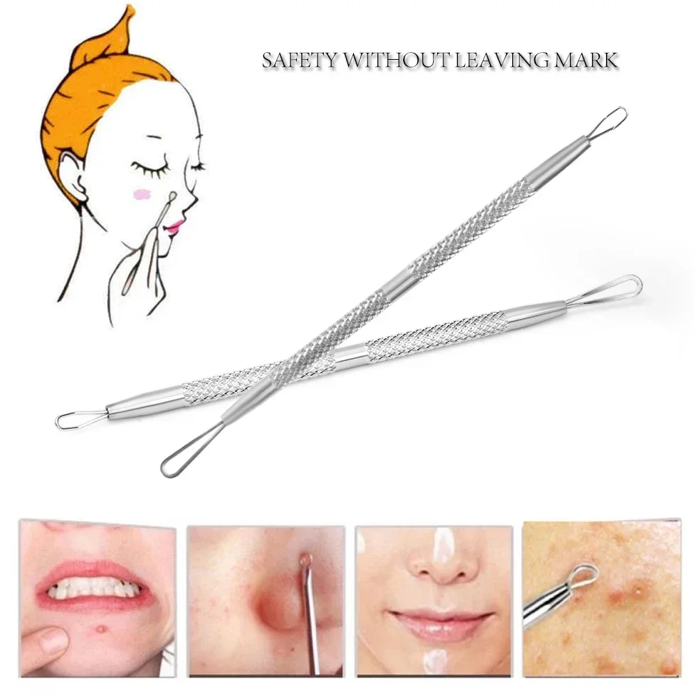 Extrafine Acne Remover Blackhead Needles Comedone Acne Pimple Blemish Remover Tool for Face Skin Care Facial Pore Cleaner Tool