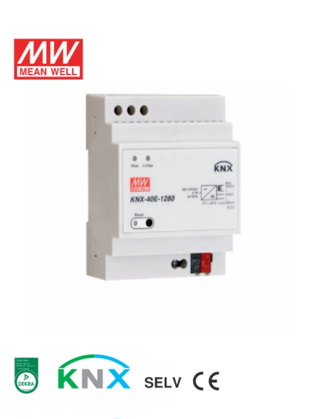 Taiwan Mingwei KNX-40E-1280/KNX-40E-1280D Knx/EIB Bus Power Module 1280mA