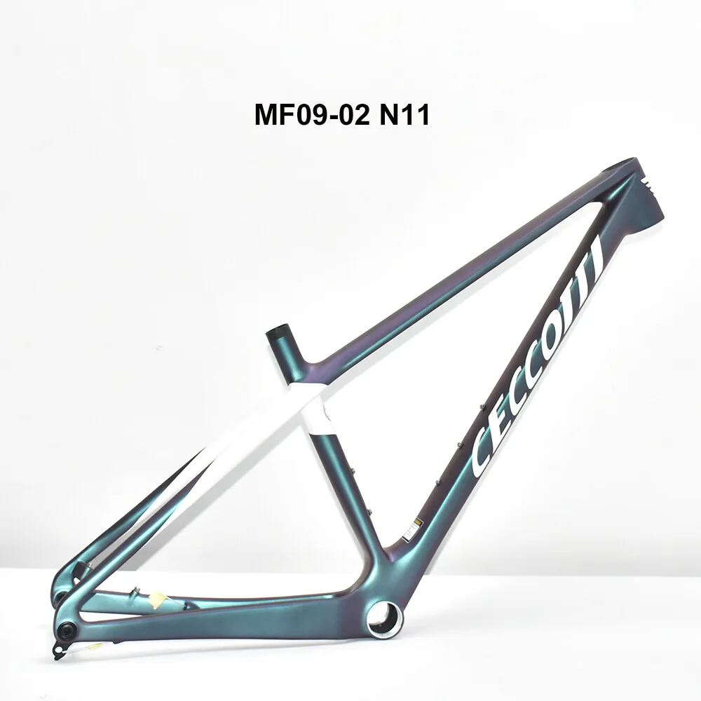 2025 CECCOTTI 29er إطار MTB من الكربون، إطار جبل كابل مخفي كامل، تعزيز ركوب الدراجات مع دعامة سفلية لخيط T47، 148*12 مم