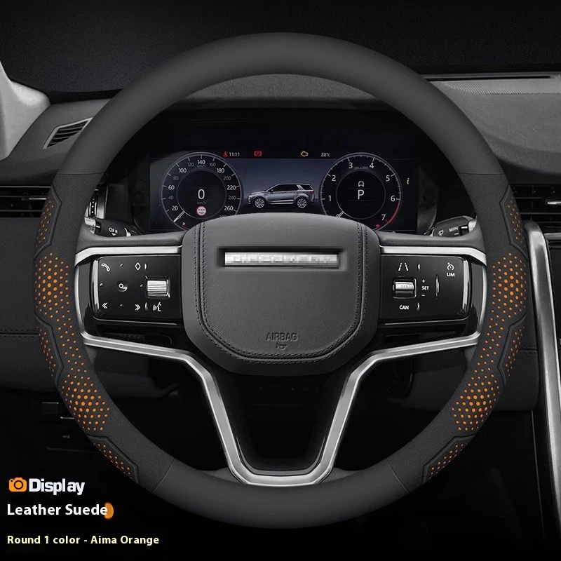 Land Rover Range Discovery 3 4 Evoque Velar Denfender Freelander Autogiography Carbon fiber Car Steering Wheel Cover Accessories