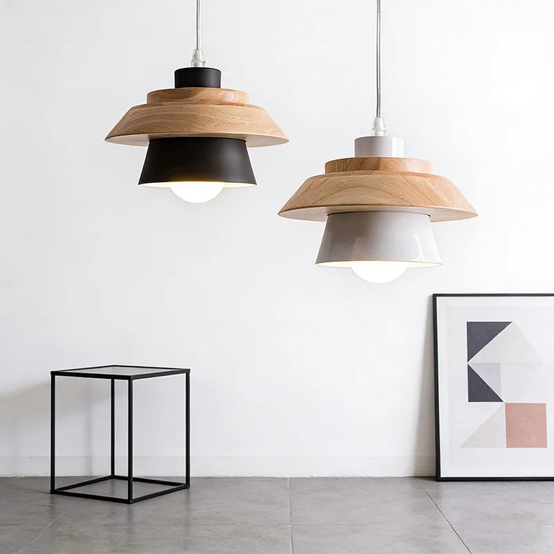 

Скандинавская простота, светодиодный подвесной светильник E27, современные подвесные светильники, подвесной светильник из железного дерева, домашний декор для спальни, гостиной, кухни