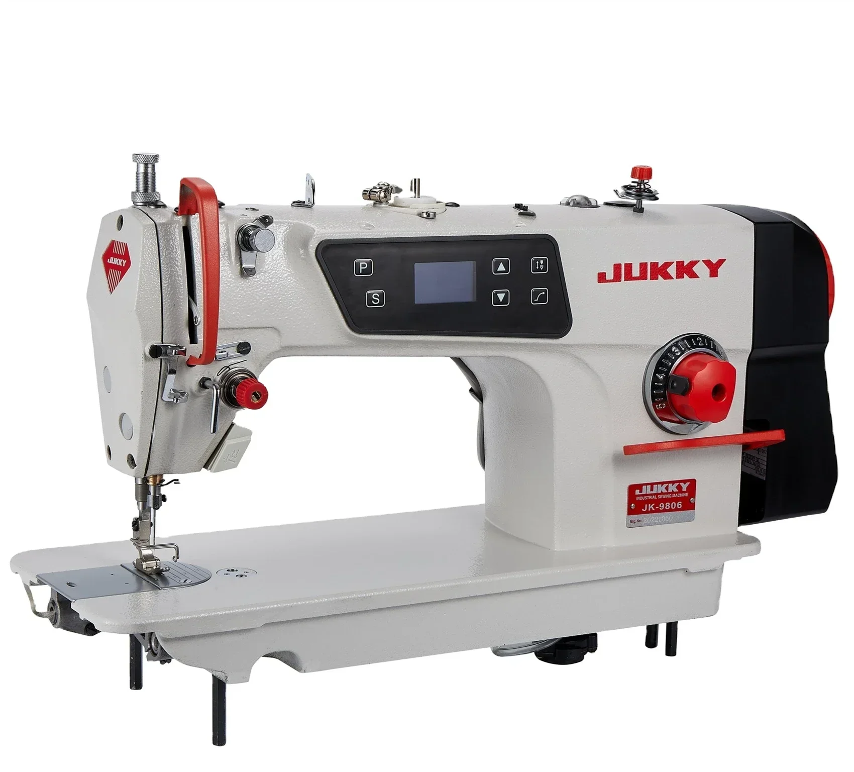 JUKKY9806 High-speed Direct Drive Lockstitcch Sewing Machine HEAVY High quality Garments Factory Blue Color Carton Computer