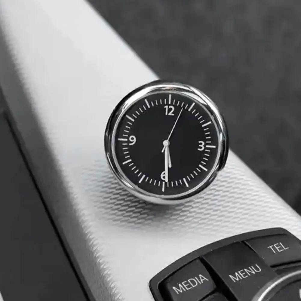 Mini Automobile Display Clock Car Accessory Auto Watch Thermometer Hygrometer Gauge Ornament - Dashboard Decoration view 4
