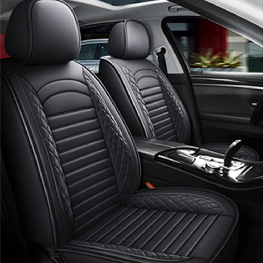 

11Pcs 5 Seats Front Rear Seat Cushion Cover Leather Front Rear Seats Protective Covers Seat Cushion Protector for Most Cars