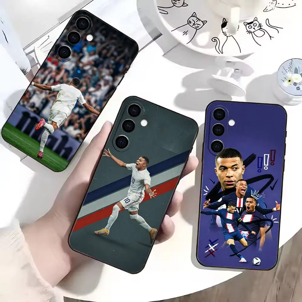Чехол для телефона Kylian Mbappe для Samsung Galaxy A73, A72, A71, A70, A53, A52, A51 и других моделей, мягкий черный чехол