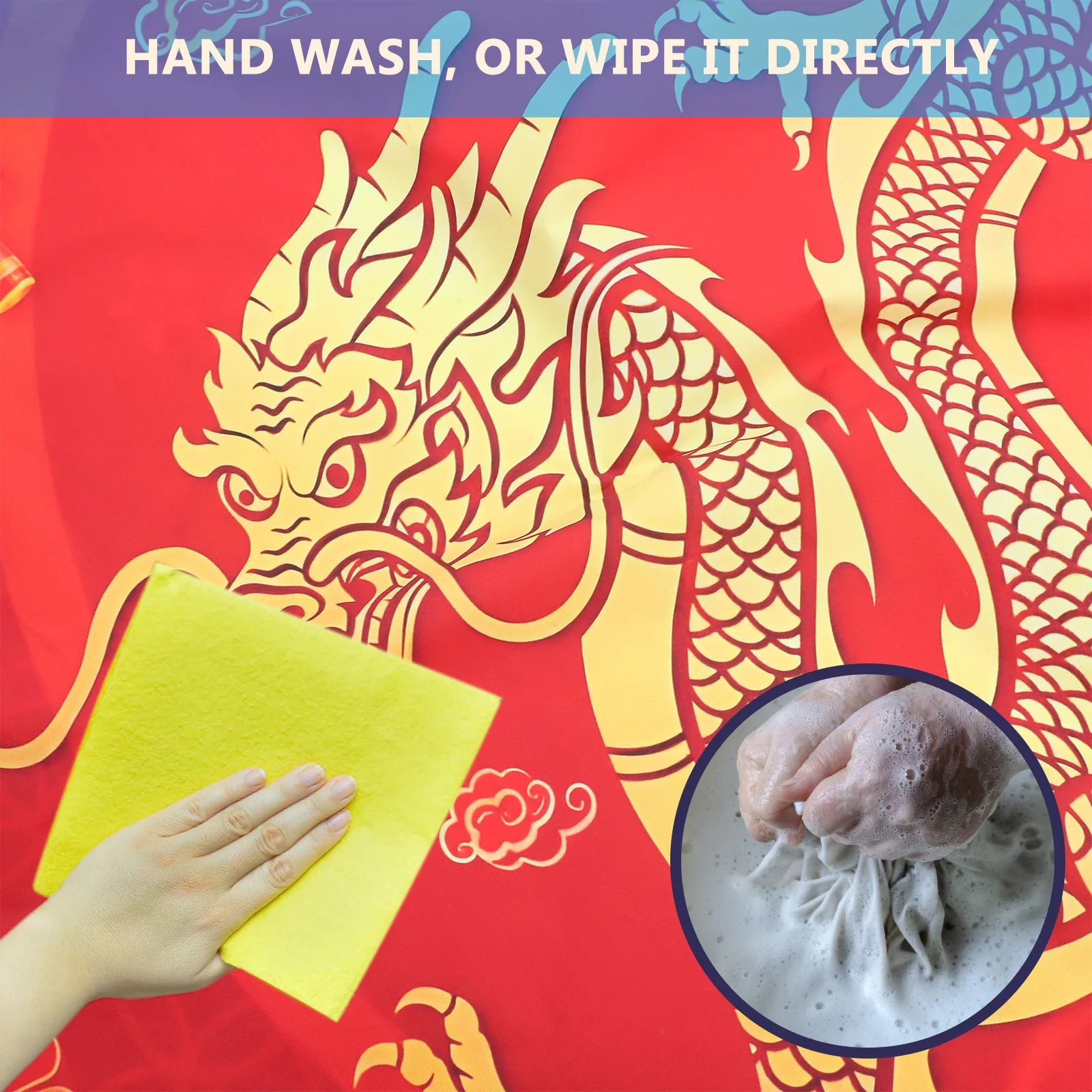 

Zodiac Dragon 2024 New Year Backdrop Chinese Spring Festival Photography Background Decoration Party Photo Prop