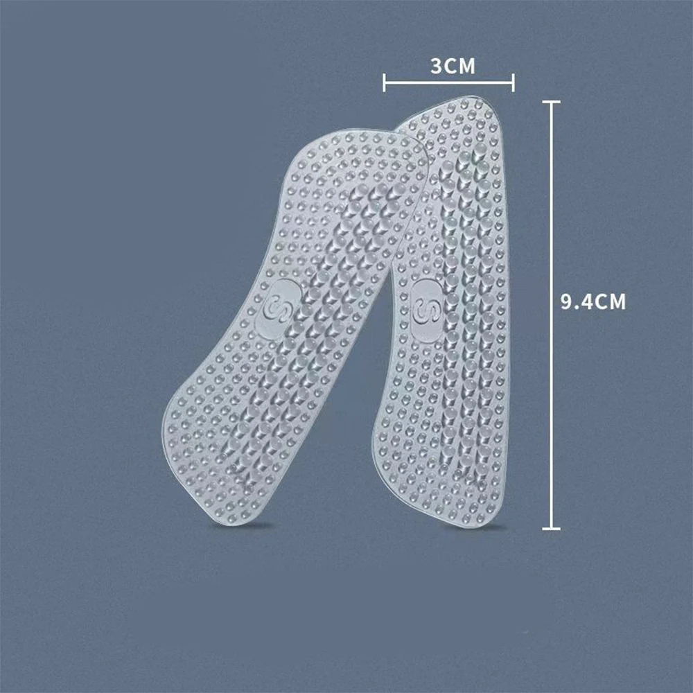 Upgrade Silicone Heel Stickers Heels Grips for Women Men Anti Slip Heel Cushions Non-Slip Inserts Pads Foot Heel Care Protector