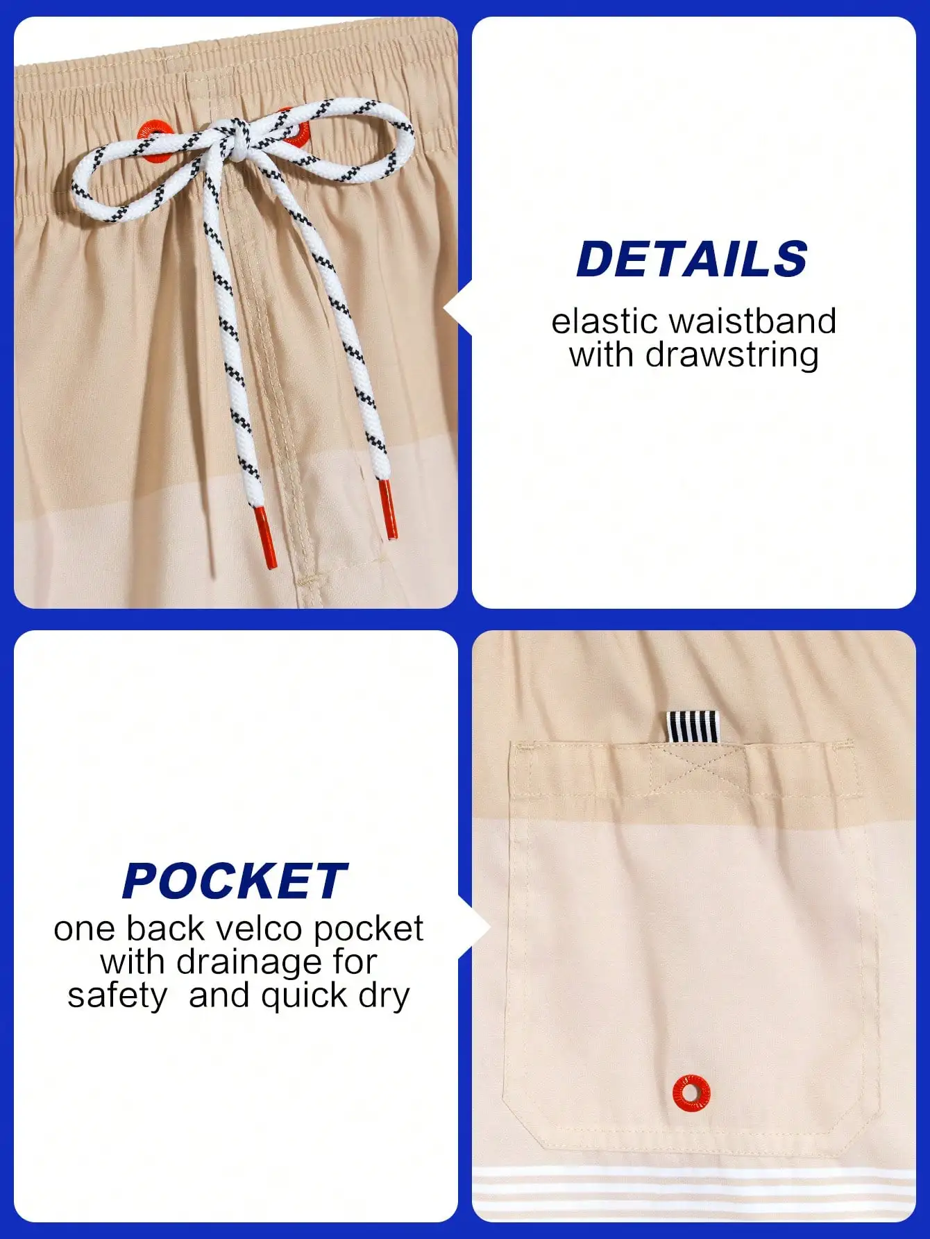 Picture 4: Men's surfing shorts, beach shorts, swimwear, casual shorts, quick-dry shorts, briefs with lining