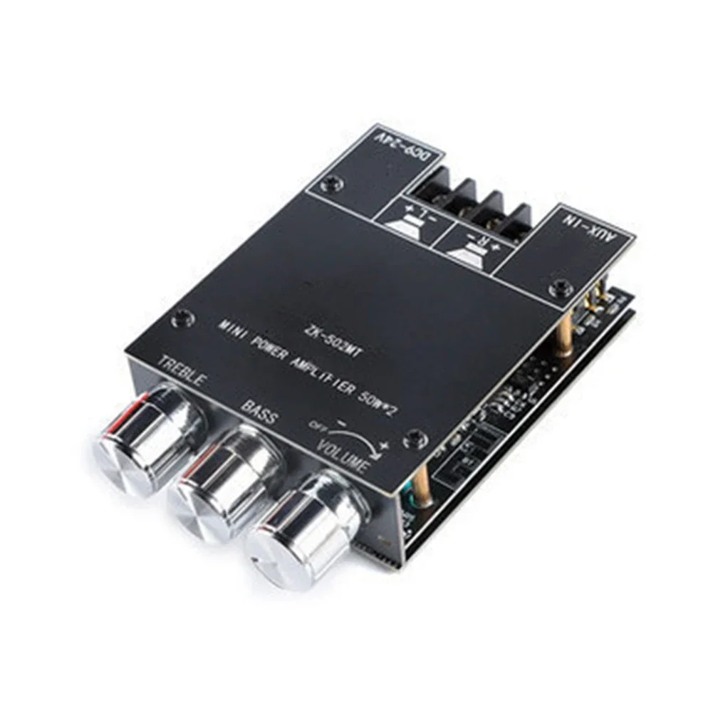 ZK-502MT 2x50W 2.0 Channel Subwoofer Amplifier Board Stereo Audio Speaker Module