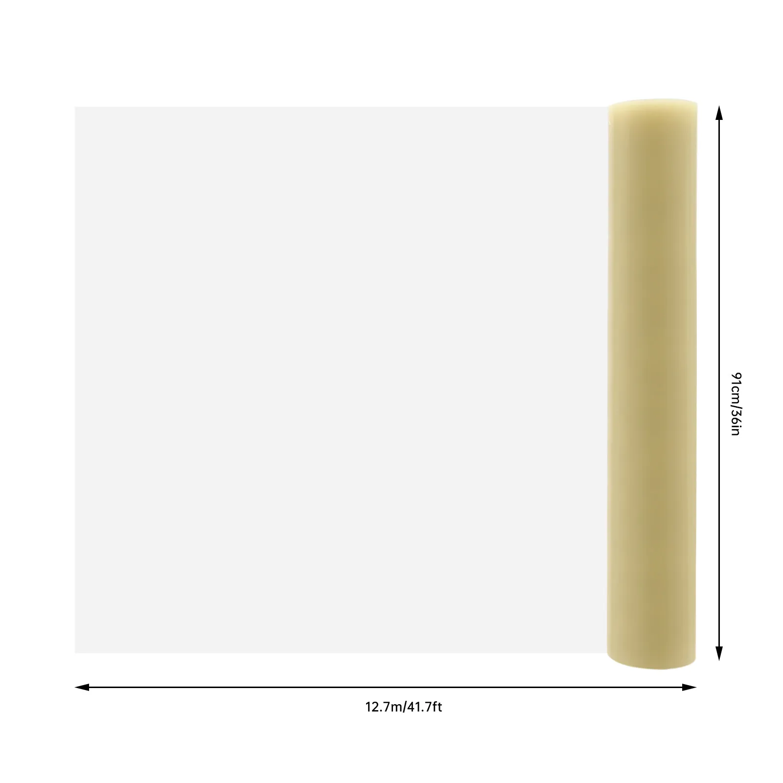طبقة حماية للسجاد ذاتية اللصق مقاس 36 بوصة * 500 قدم مقاومة للماء لأسطح الأرضيات