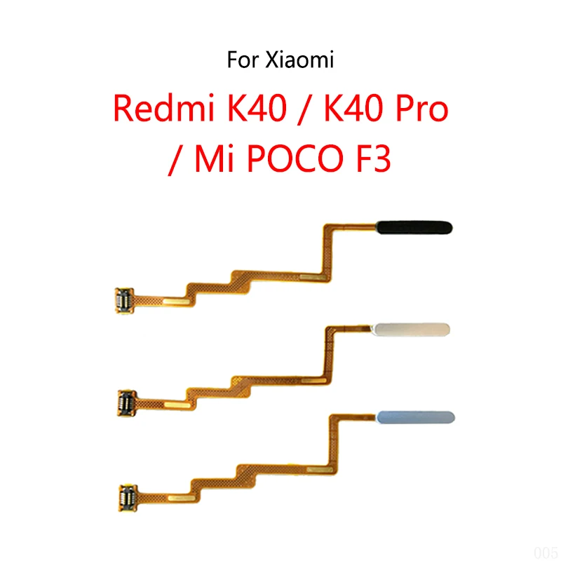 

Home Button Fingerprint Scanner Touch ID Menu Return Sensor Flex Cable For Xiaomi Redmi K40 / K40 Pro / Mi POCO F3