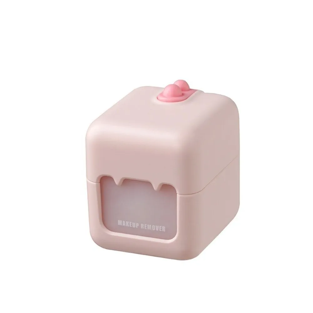 Portable Travel Makeup Remover Sub Bottle Leak-proof Waterproof Liquid and Cotton pad Storage Multifunctional 2-in-1 Storage Box