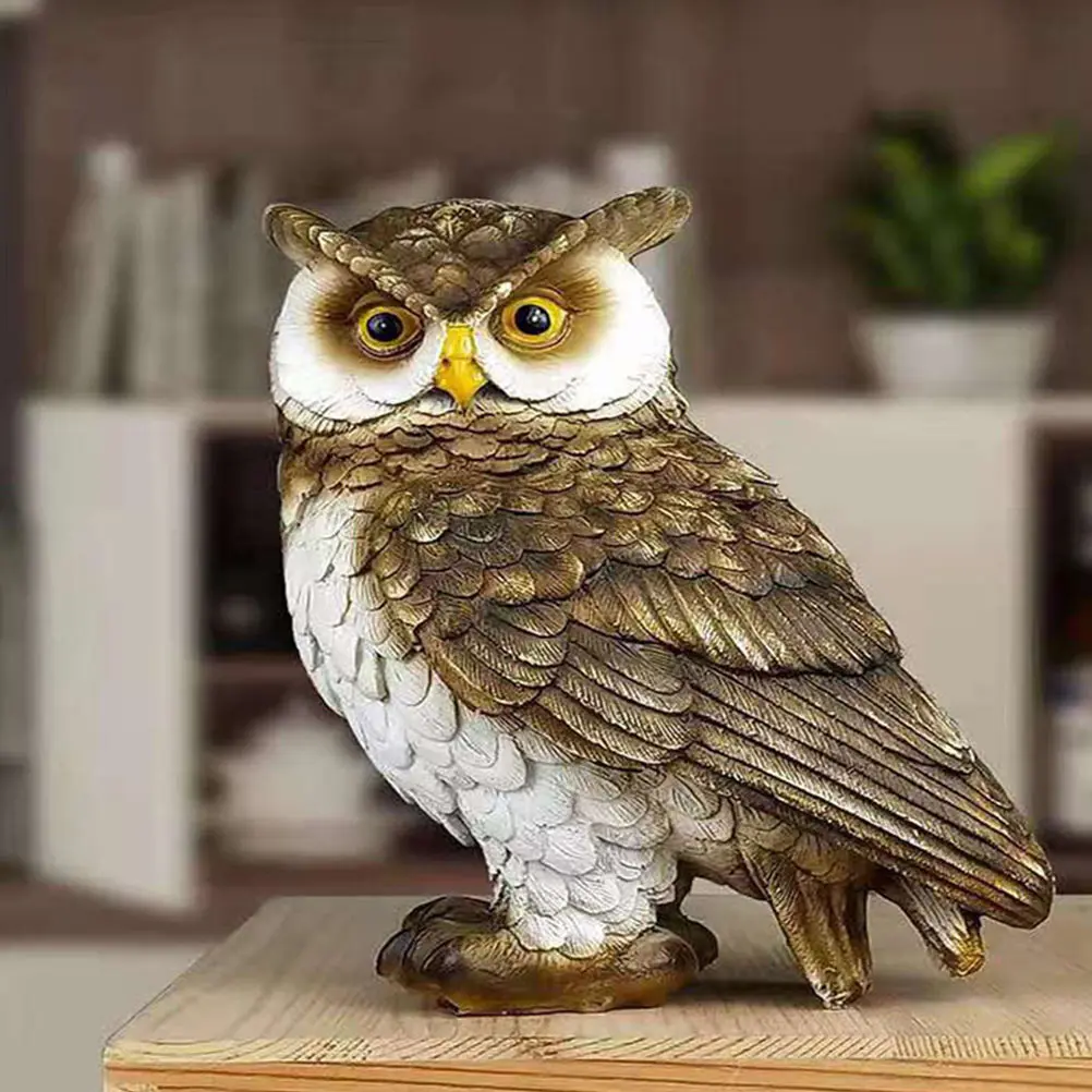 

Lifelike Crafts Resin Desktop Ornament Household Decoration Delicate Animal Bird Decor Stylish Adornment Realistic Resin Vivid