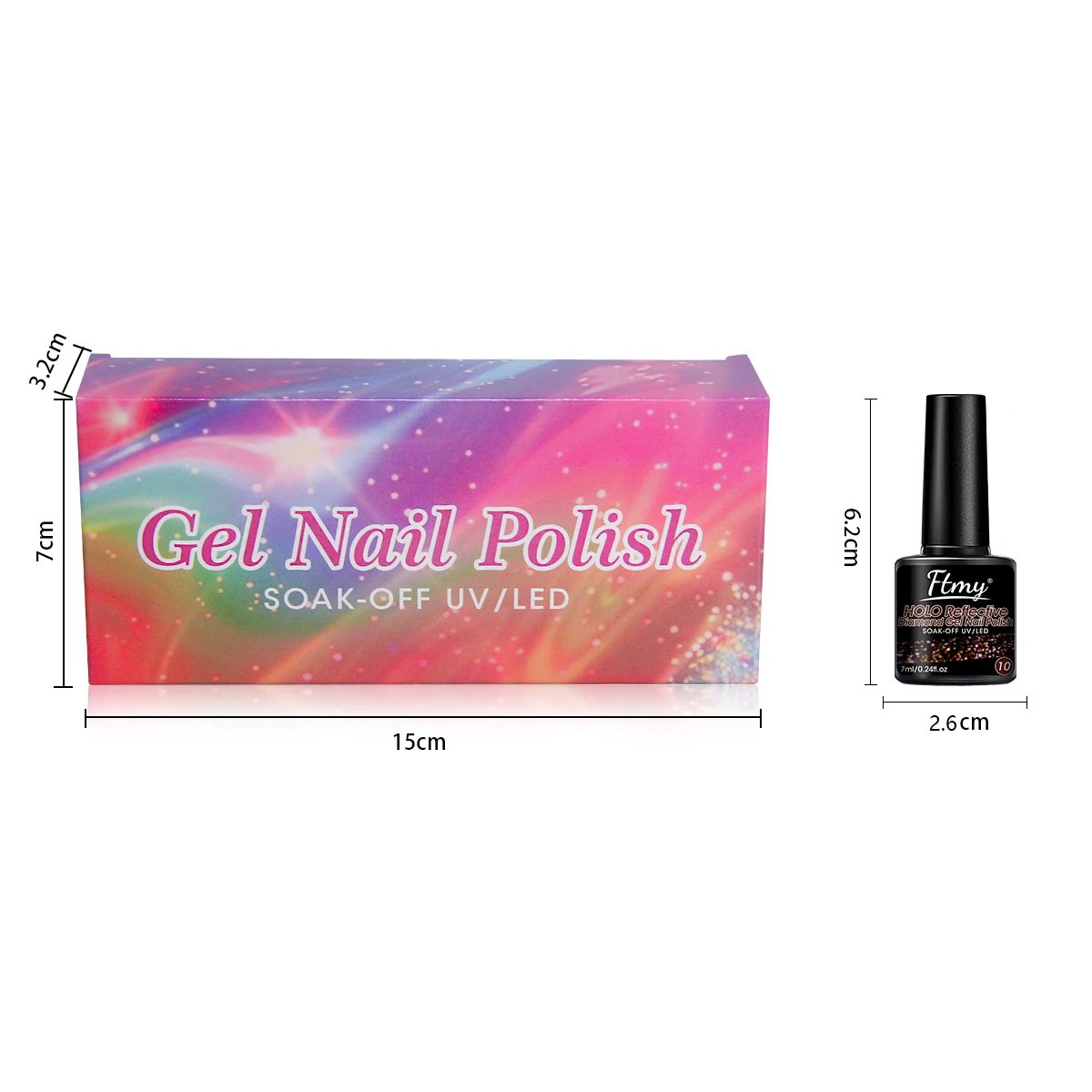 طقم طلاء أظافر جل 12 قطعة، لون لامع للربيع والصيف وردي أرجواني لامع لافندر شامبانيا، أظافر برايمر لامعة غير لامعة #3