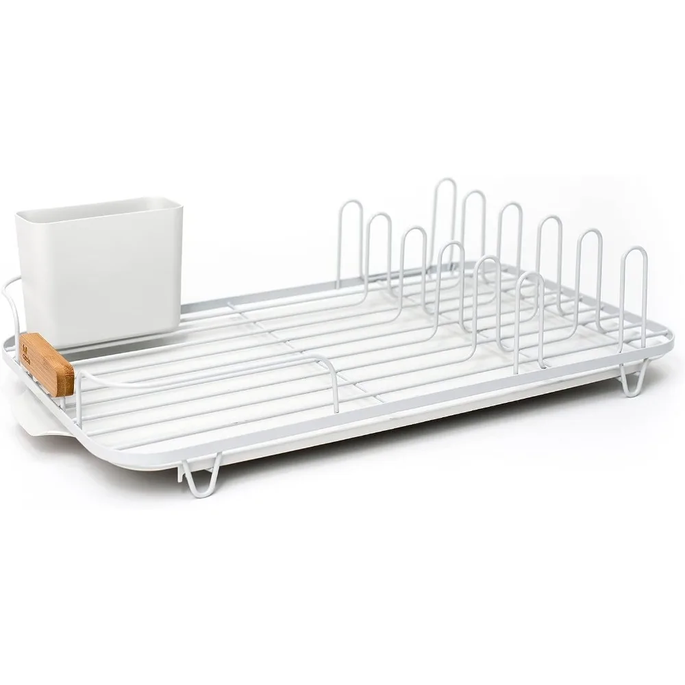 

Dish Jockey Dish Drying Rack – Space Saving Drying Rack for Kitchen Counter – Stainless Steel and Recycled Drainer