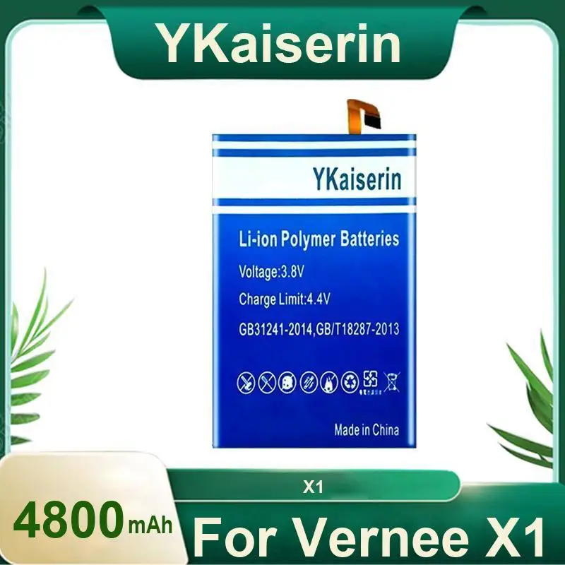 

Премиальная замена 4800 мАч для аккумулятора мобильного телефона Vernee X1, быстрая доставка