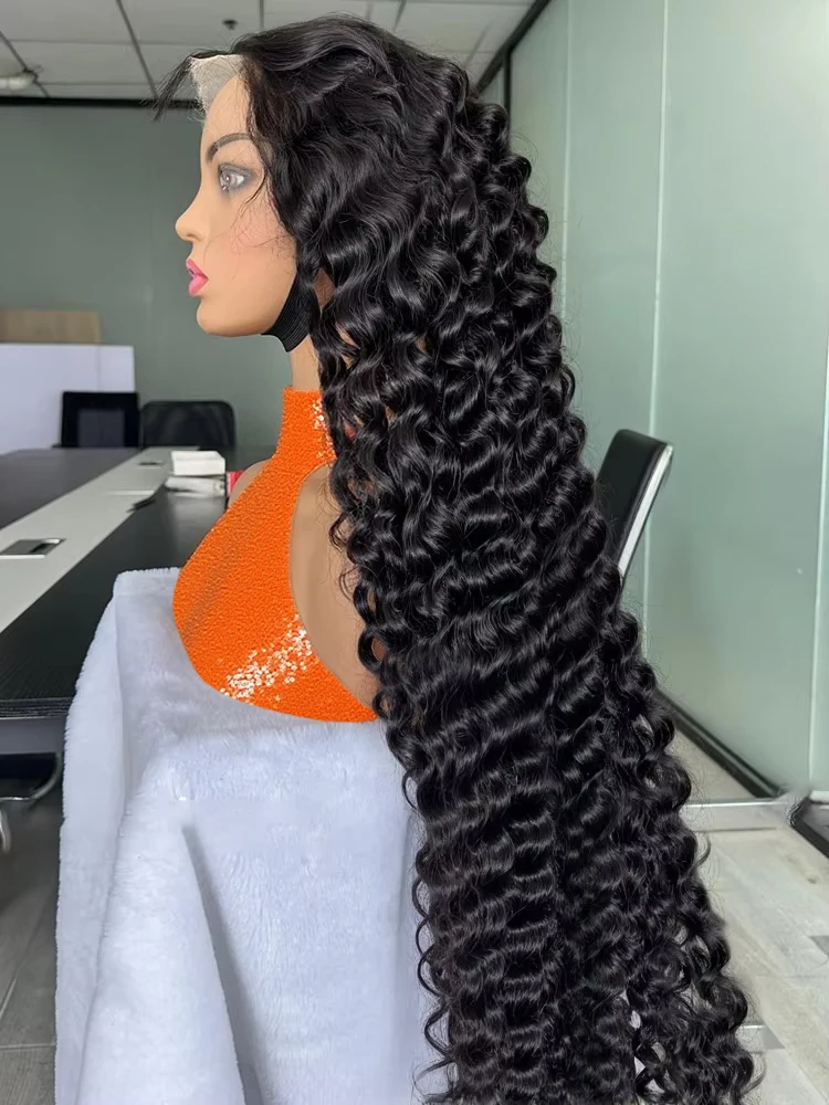 

13x6 Loose Deep Wave HD Lace Front Human Hair Wigs 30 40 Inches 250% Transparent 13x4 360 Full Curly Water Wave Lace Frontal Wig