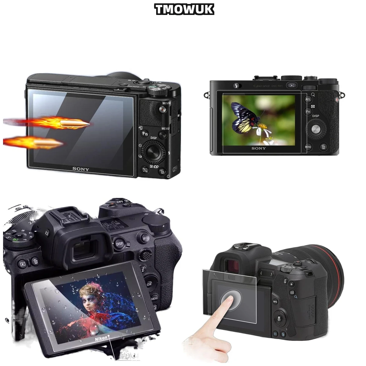 

For A6600 A6000 A6300 A5000 A6500 NEX6 NEX-5N NEX-7 Scratch - Resistant Tempered Glass For LCD