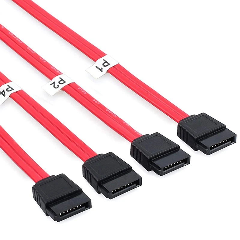 Mini SAS To 4 SATA Cable SAS Breakout Cable Mini SAS Male SFF-8087 To 4 SATA Female Cable Multi-Lane