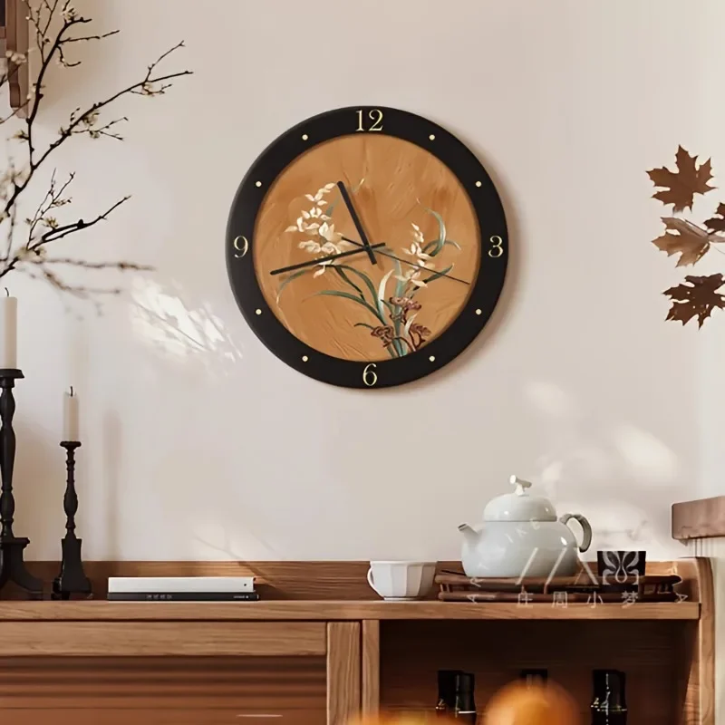 Chinese-style Designer Wall Clock Modern Simple Creative Living Room Clock Elaborate High-end Home Decor Relogio De Parede FYWC