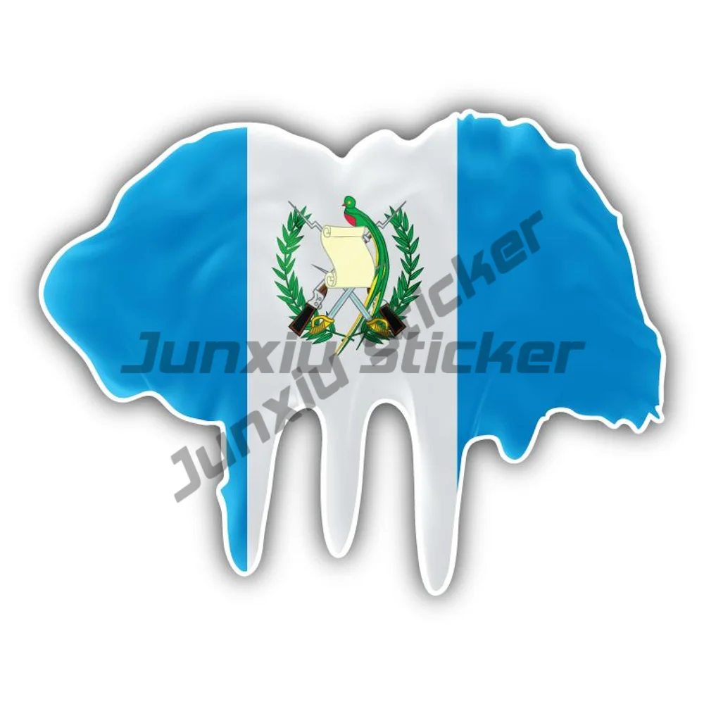 

Guatemala Flag Blot Car Sticker Accessories Personalized Scratch-proof Decorative Bumper Decal For Camper Bodywork Laptop Phone