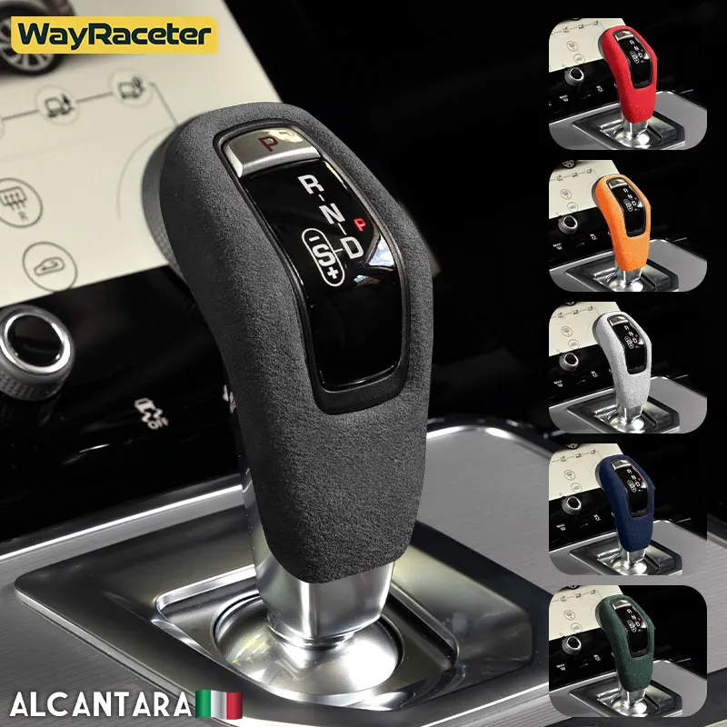 Alcantara Wrap ABS LHD & RHD Car Gear Shift Knob Cover For Range Rover Evoque L551 2019 2020 2021 2022 2023 Accessories