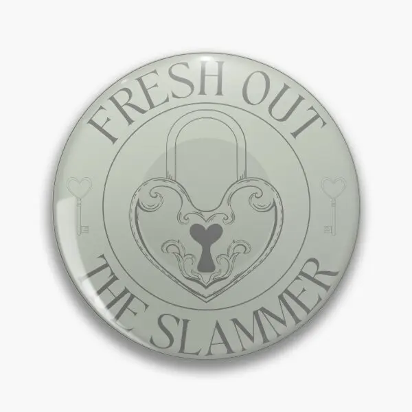 Fresh Out The Slammer  Soft Button Pin Jewelry Collar Lapel Pin Creative Gift Fashion Lover Women Brooch Badge Cartoon Metal