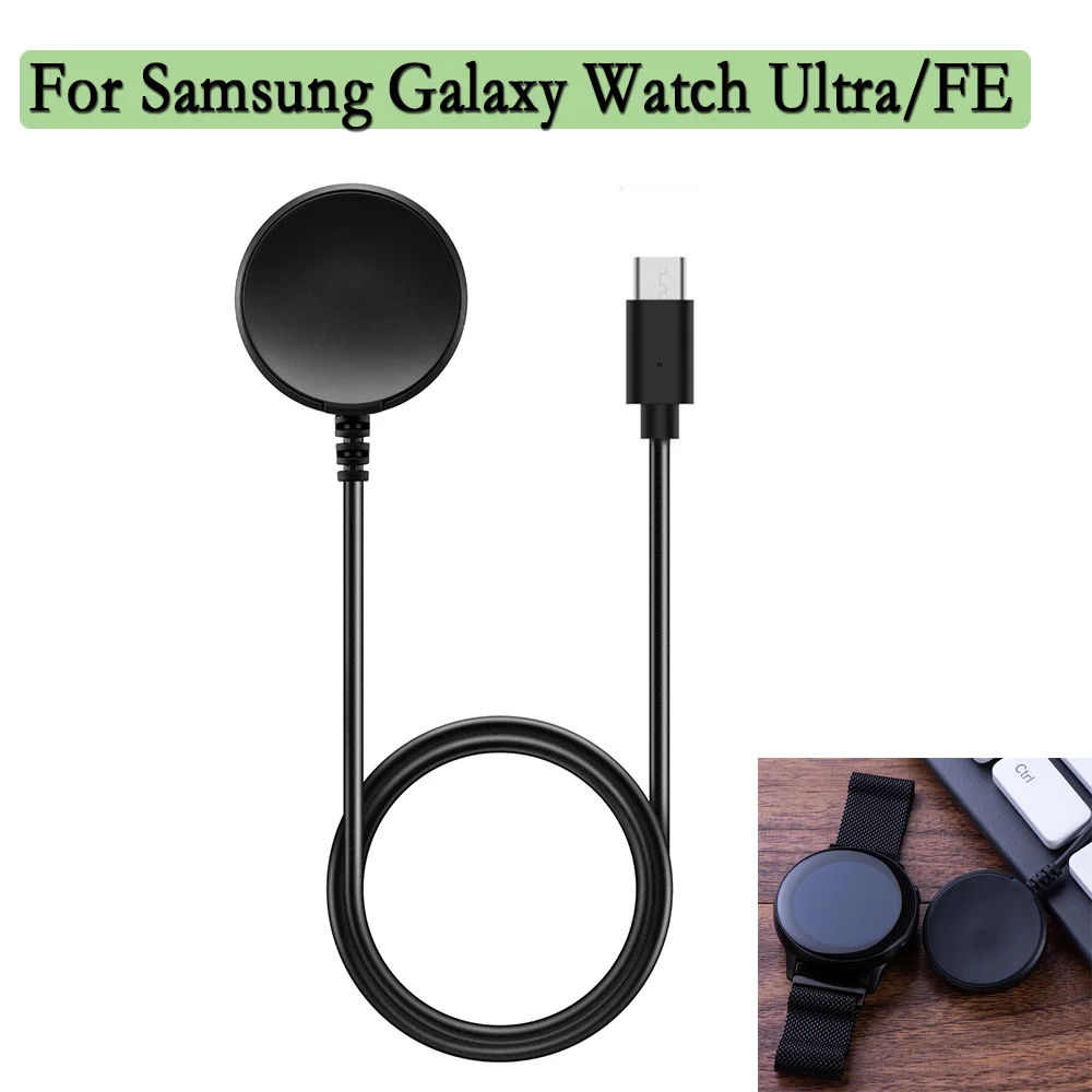 

Зарядное устройство для Samsung Galaxy Watch Ultra/FE, 100 см, Type-C, USB-кабель для зарядки, зарядная док-станция для Samsung Watch 7654