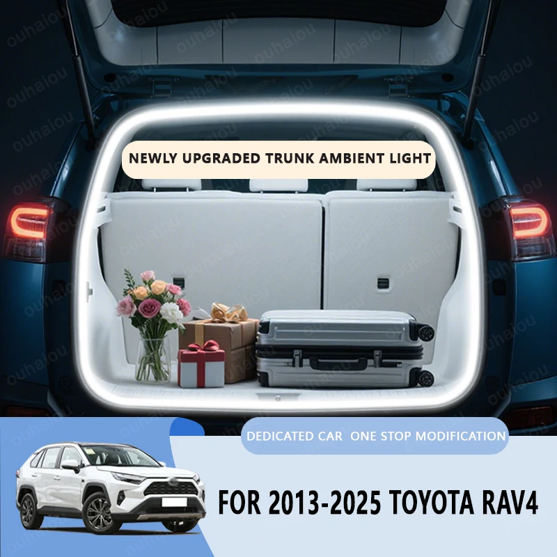 

For 2013-2025 Toyota RAV4 trunk light Atmosphere lights modification light Rear Trunk LED Light Bar White warm white