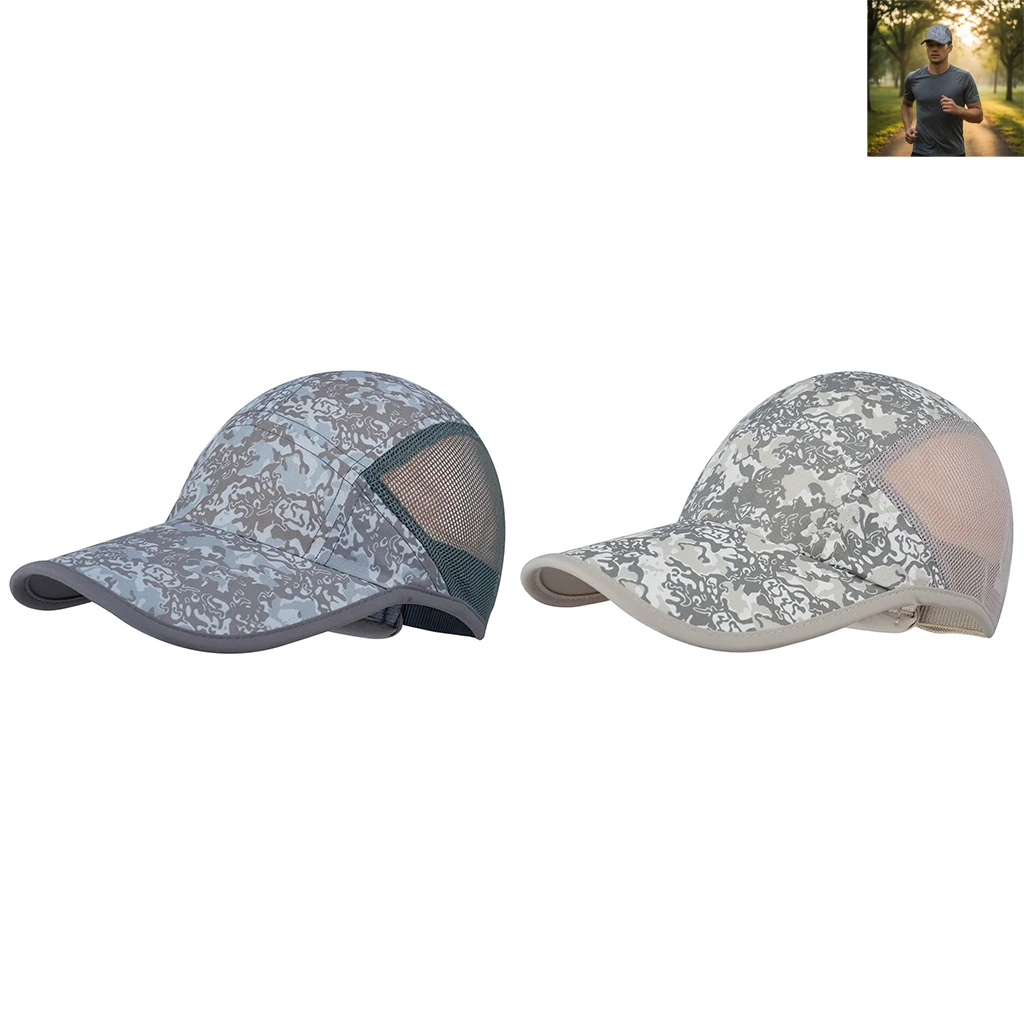 Men's Quick Dry Baseball Cap Breathable Sun-Protection Outdoor Sports Hat