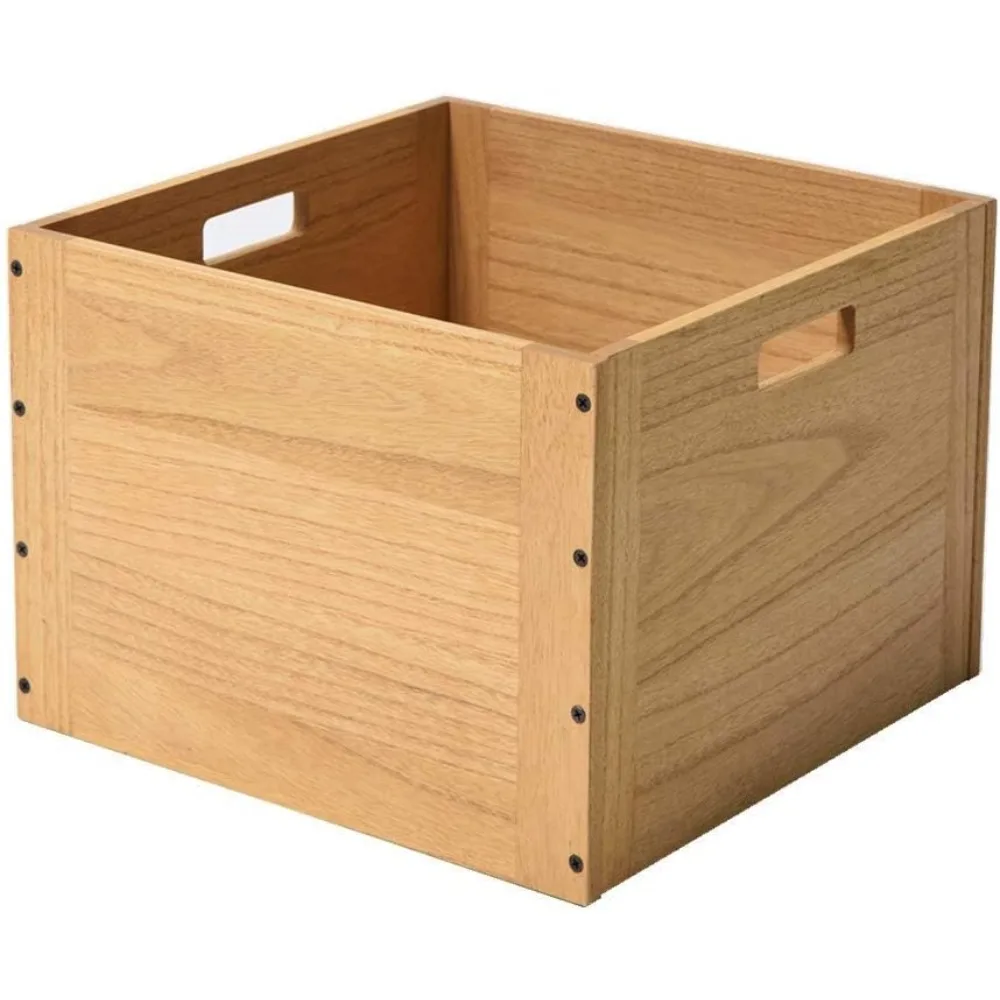 

Stackable wooden storage cubes/baskets/boxes, a modular open storage system suitable for family books, clothing, and toys.
