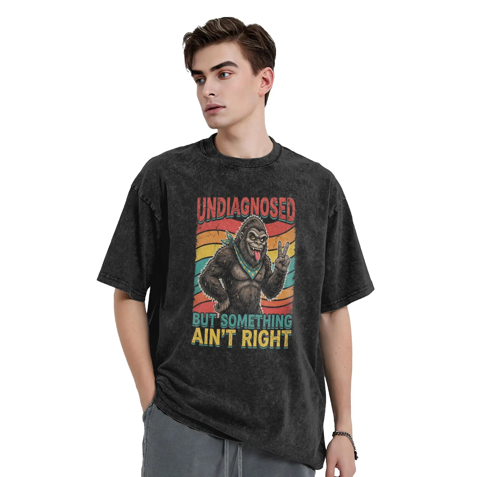 Undiagnosed But Something Ain‘t Right T-Shirt Men  Fun Cotton Tees Round Neck Short Sleeve T Shirts Unique Tops