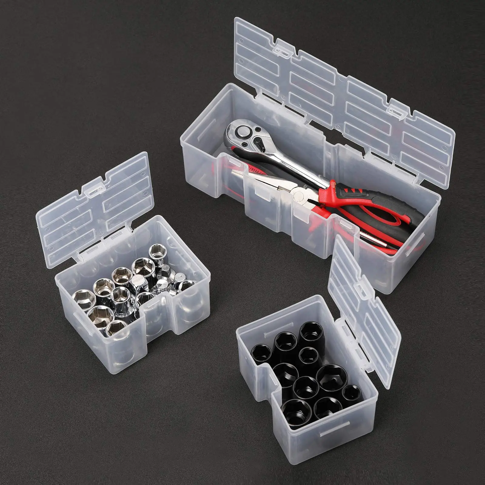 Detachable Toolbox Storage Box with Hardware Storage Box for Legos, Nails, Screws, Bolts, Nuts